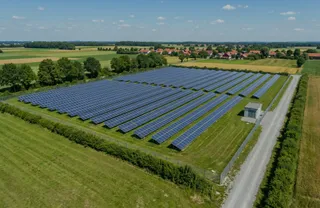 Die Freiflächenanlage Vogtland aus der Luft